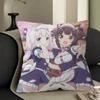 Anime Nekopara Pillow Gift Home Office Decoration Bedroom Sofa Car Cushion Cover Case 45X45