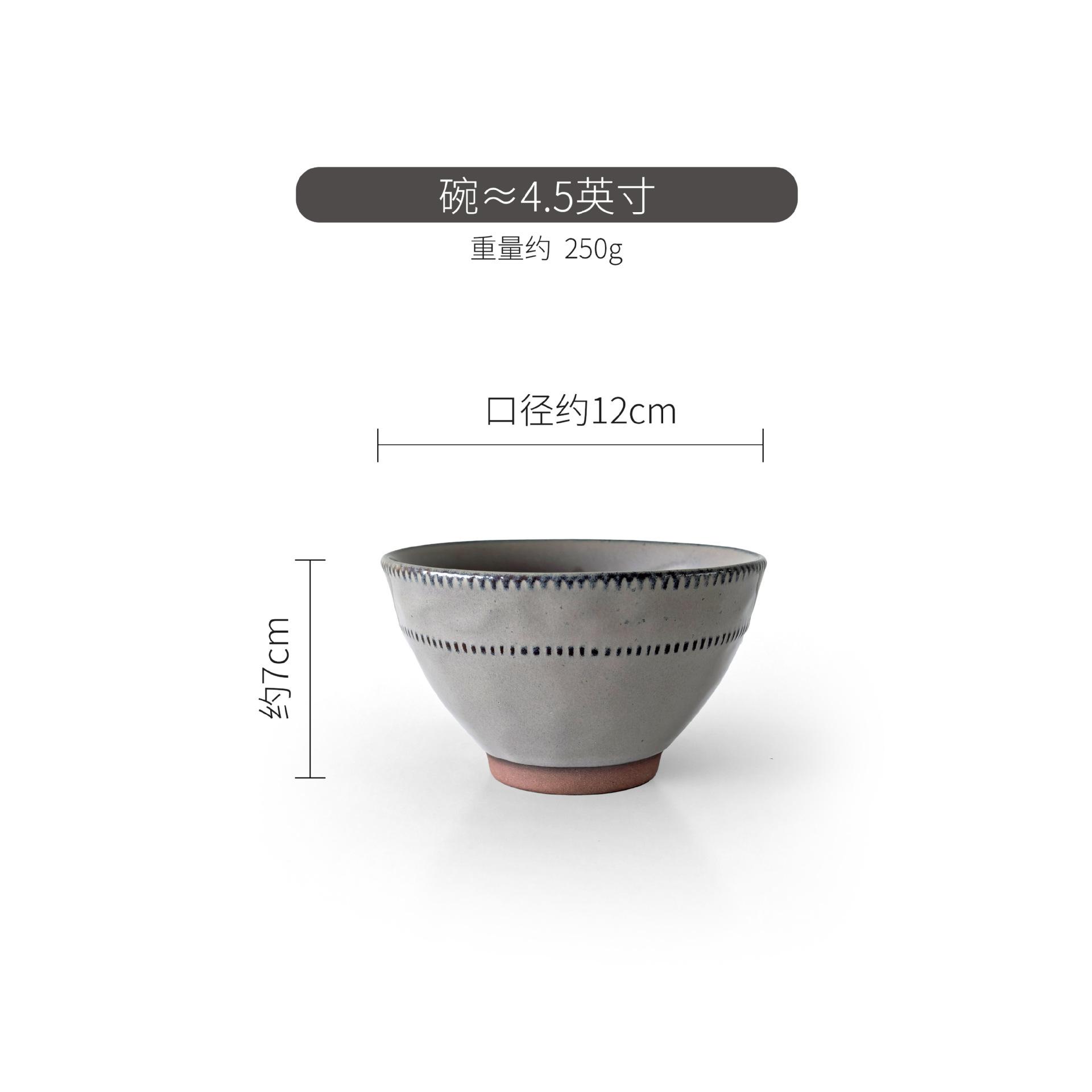 

Japanese Retro Noodle Bowl Ceramic Tableware Set Under Glaze Color Ramen Bowl Home Dining