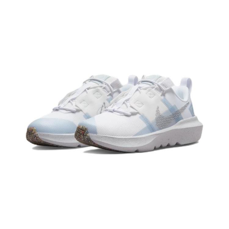 Nike Crater Impact Recyclable Material Low top Sports Casual Shoes White Blue Children Aged 3 7 Years Old DB3552-102