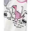 Boys' Dinosaur Pure Cotton Short-Sleeve T-Shirt, Summer Children's Top, Small and Medium-Sized Children's Half-Sleeve Base Shirt, Thin T-Shirt Size 8