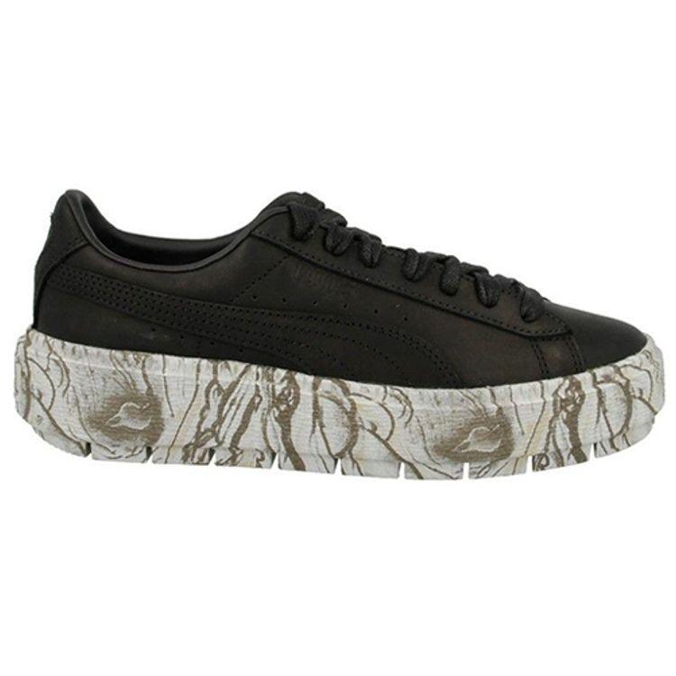 Puma Tênis de Cano Baixo Platform Trace Mimicry Tênis Unissex Preto 366978-02