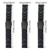 Smartwatch Adjustable Band Straps Wristband Bracelet Wear Resistance Unisex Waterproof with Double Press Fold Over Clasp