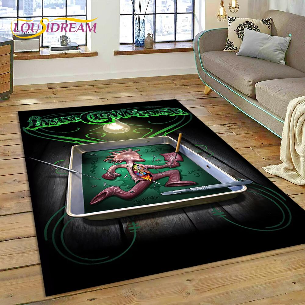 Insane Clown Posse Icp Juggalo Rap Metal Koberec Kobereček pro Ložnici Obývací Pokoj Domácí Dekorace Pohovky,Děti Velký Dekor Podlahová Rohož