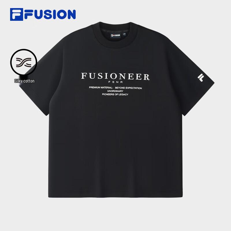 FILA FUSION Women s Pure Cotton Basic T-Shirt 170/92A/M чисто черный