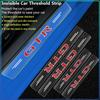 4PCS Car Threshold Protector Transparent Decorative Badge Sticker For Nismo Nissan 370Z Coupe Roadster Z34 2009-2020 GTR Juke