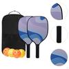 Pickleball Paddles Set of 2 Rackets Training Racquets Pink Purple