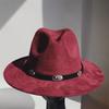 Simple Suede Fedora Hat For Men Fedoras With Handmade Band Panama Hat Cap Unisex Church Hat Fascinator Felt Panama Cap