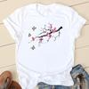 Clothes T Women Short Sleeve Casual Fashion Tshirt Summer Butterfly Flower Spring Top Female Tee Shirt Lady Graphic T-shirts