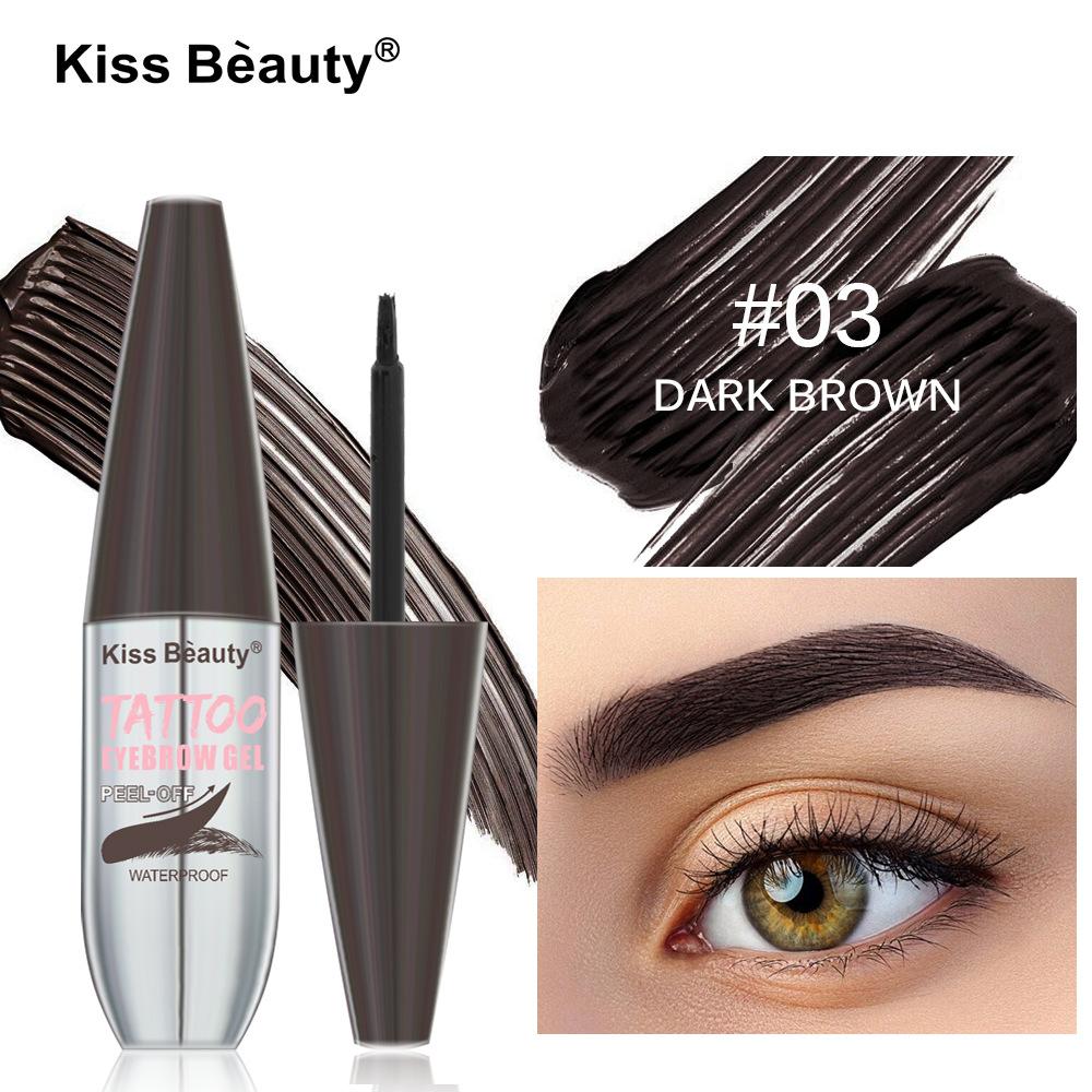 Kiss beauty semi-permanent tear eyebrow dye cream waterproof and sweat-proof natural long-lasting eyebrow cream