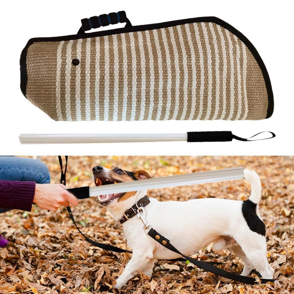 Dog Bite Sleeve Agility Trainer Training Equipment Dog Bite Pillow Tug Toy for Fetching Puppy Playing Tug of War Outdoor