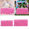 2 / 3Yards Tulle Fabric Table Skirt Ruffle Tableclothes For Wedding Party