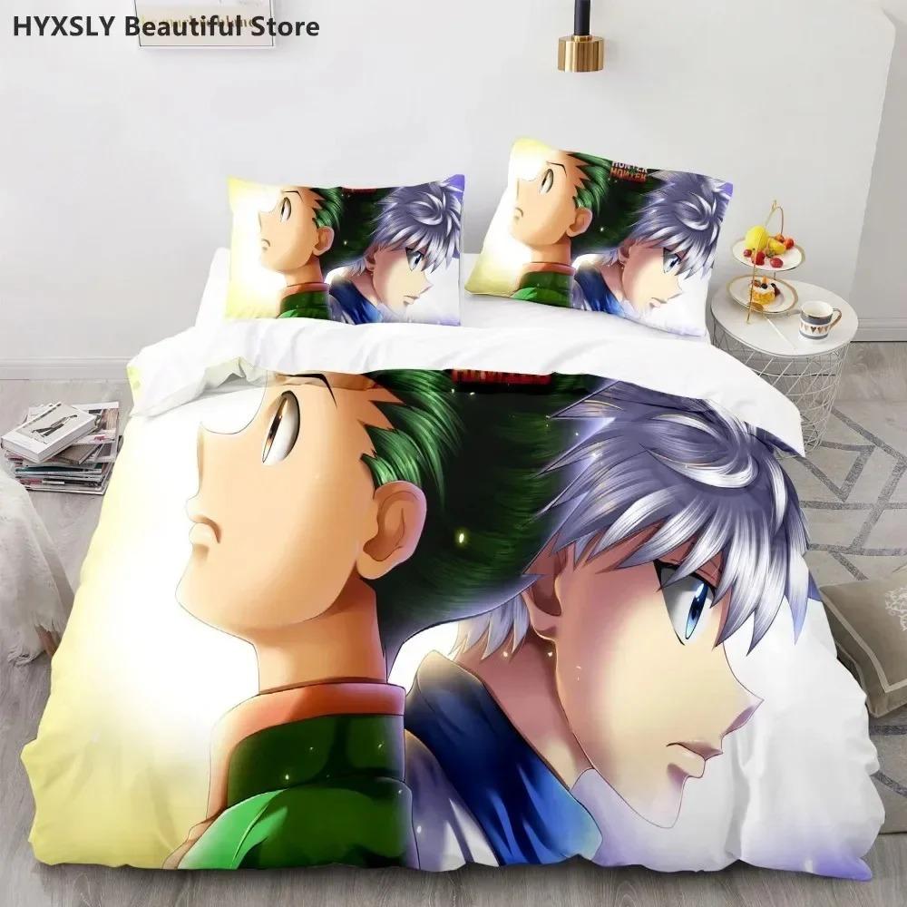 Hunter X Hunter 3D Duvet Cover Set Bedding Set Japanese Anime Twin Queen King Quilt Cover Pillowcases Polyester Home Decor