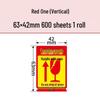 Fragile Handle with Care Adhesive Warning Label Sticker