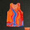 Men's Gradient Quick Dry Running Vest Lightweight Marathon Sleeveless T-Shirt Summer Fitness Shirt Tank Top