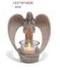 Sandstone Angel Statue Candle Holder Home Decoration Prayer Angel Sculpture Wedding Party Ornament Candlestick Mother's Day Gift