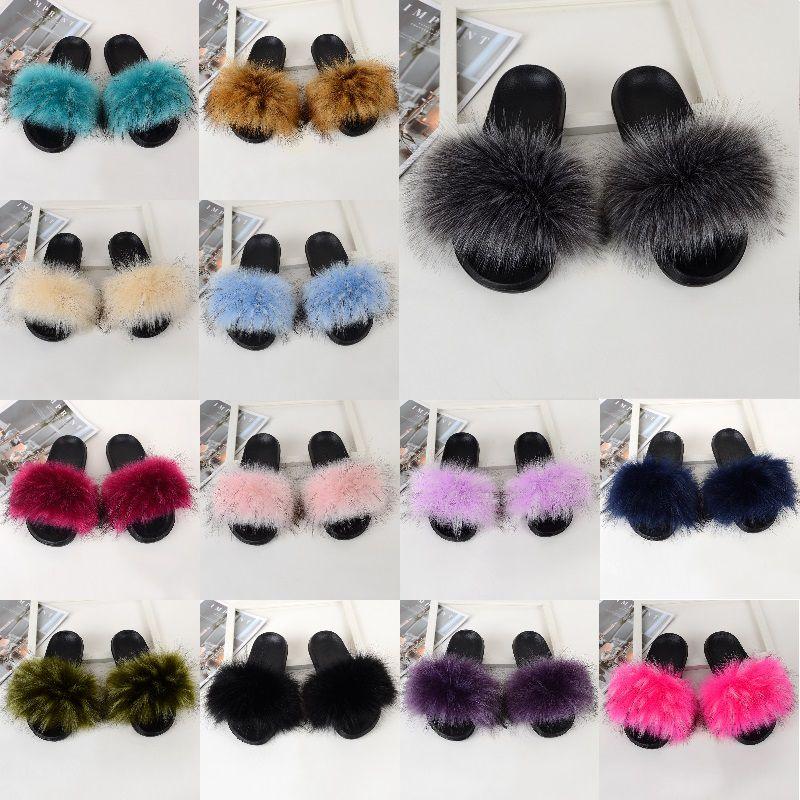 Cozy Girls Home Outdoor Slides With Soft Fur Decoration And Furry Design