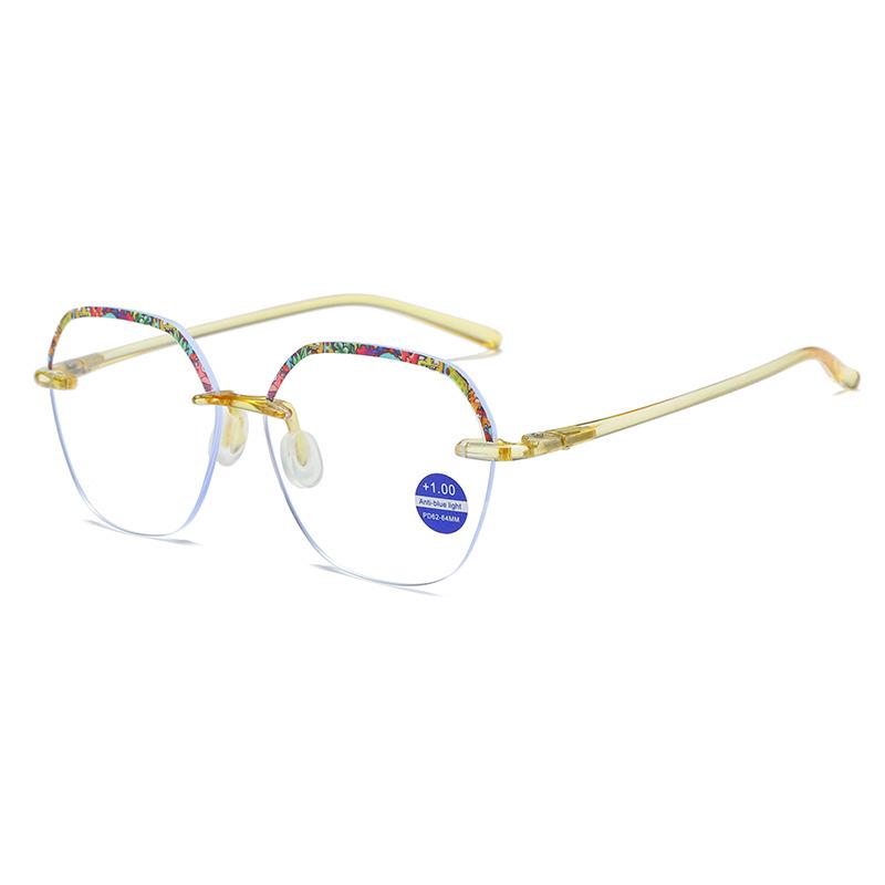 Versatile TR90 Rimless Anti-Blue Light Reading Glasses