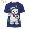 Ghostbusters 3D Print T-shirt Personality Hip Hop Men and Women Casual Round Neck Fun T-shirt Men's Sports Short Sleeve Tops