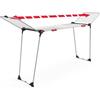 Vileda Infinity Flex Plus Clothes Drying Rack - Extendable Up To 2 M - White/Black/Red