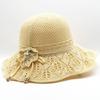 Sun Hat Women's Sun Protection Outdoor Cotton Jacquard Knitted Folding Sun Hat Summer