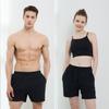Beijigelleu Unisex Lengthy Beach Shorts Black Bem-X920K
