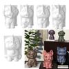 3D Dog Soap Mold Silicone Chocolate Fondant Mold Candle Making DIY Crystal Resin