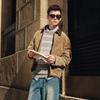 NVG·YOUNG Men's Corduroy Barn Style Lapel Jacket