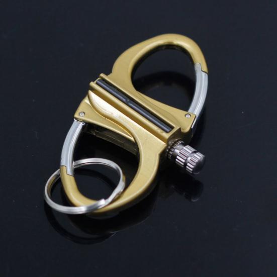 2/3 ks Klíčenka Křesadlo Zapalovač Outdoorový Zapalovač Přenosná Turistická Klíčenka Kovová Petrolejová Klíčenka Přívěsek