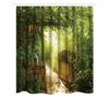 3D Printing Shower Curtain 180x180cm/180x200cm Window Scenery Green Plant Landscape Bathroom Curtains With Hooks Waterproof