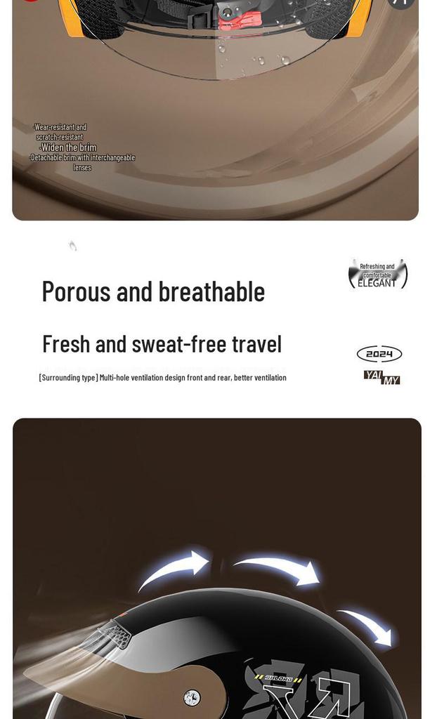 3C Certified Electric Helmet for Women & Men: Warm, Safe & All-Season Motorcycle Half Helmet for Autumn/Winter.