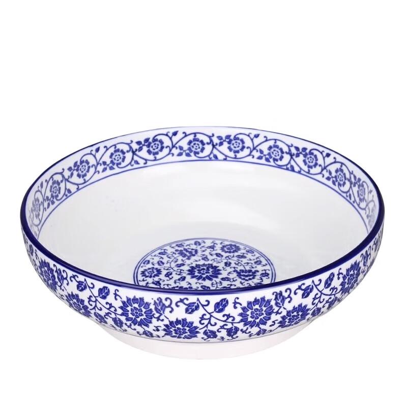 Huìhuáng Blue and White Ceramic Large Serving Bowl
