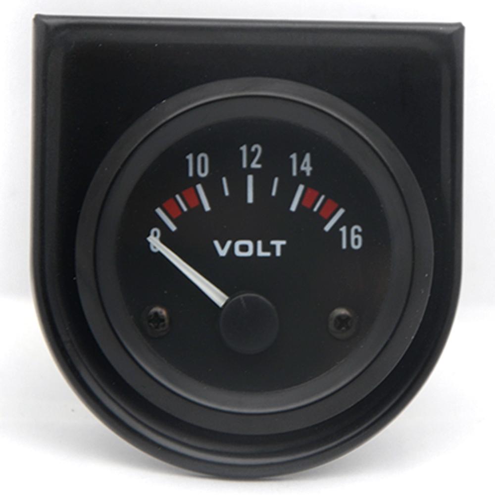 2' 52MM Black Water Temp/Oil Temp/Oil Press PSI/Oil Pressure KG/Volt/Ammeter/Fuel Level Gauge Car Meter with Bracket Pod Holder