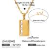 European and American Stainless Steel Movable Zircon Necklace Accessories Sweater Chain Popular Titanium Steel