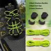 Reflective No-Tie Shoelaces, Elastic Quick Lock Laces Lazy Replacement Laces for Sneakers Running & Daily Wear Unisex Adult Kids