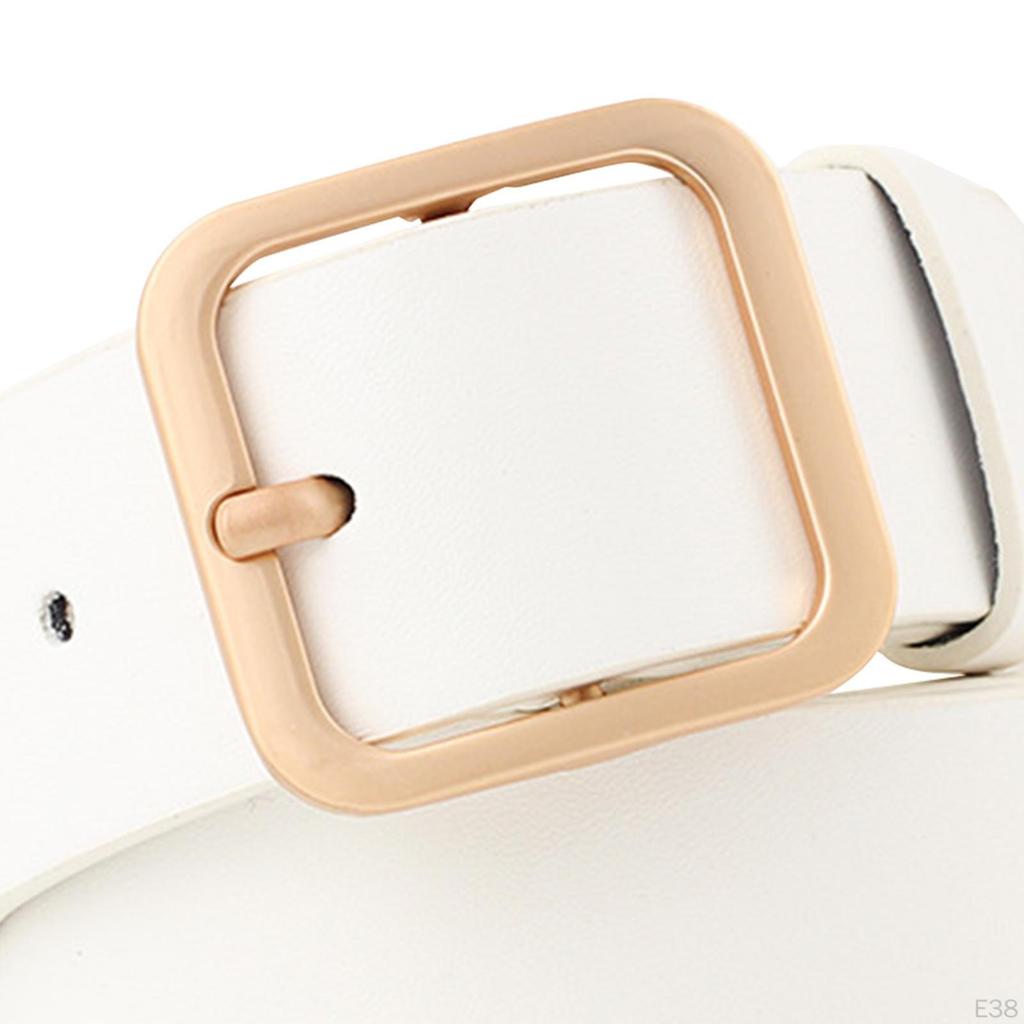 Chic Faux Leather Belt for Women - Stylish Waistband Skirts and Denim