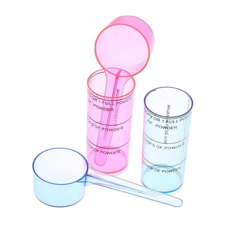 Cucchiaio dosatore in plastica per alginato dentale, misurino per materiale da impronta orale da laboratorio dentistico, tazza per miscelazione, strumenti di misurazione per polveri