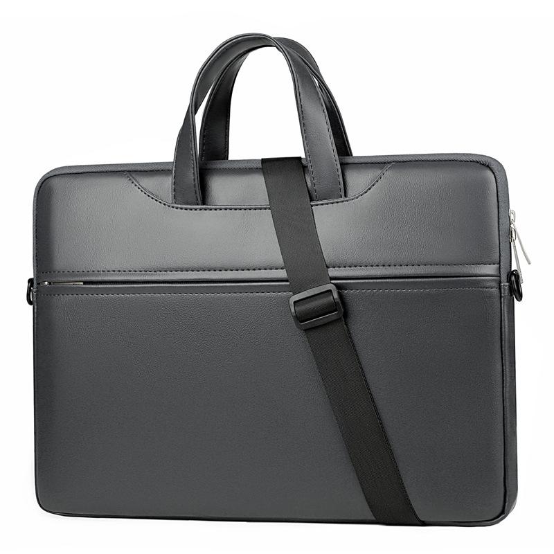 

TS JYL laptop bag,Men Laptop Handbag Business Commuter Lightweight Briefcase 14-15.1 inches сірий