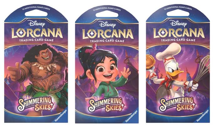 Disney Lorcana Ch5 Shimmering Skies Cards - Sleeved Booster Pack (1 Pack)