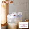 Kitchen Grains Storage Container with Airtight Seal Clear Window for Visibility Ergonomic Handle for Effortlessly Carrying