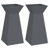 Column Planter 2 Pcs Anthracite 35 X 35 X 73 Cm