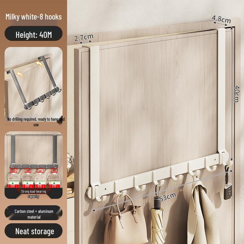 Silent Adhesive Wall-Mounted Clothes Hanger Hook for Bedroom Doors