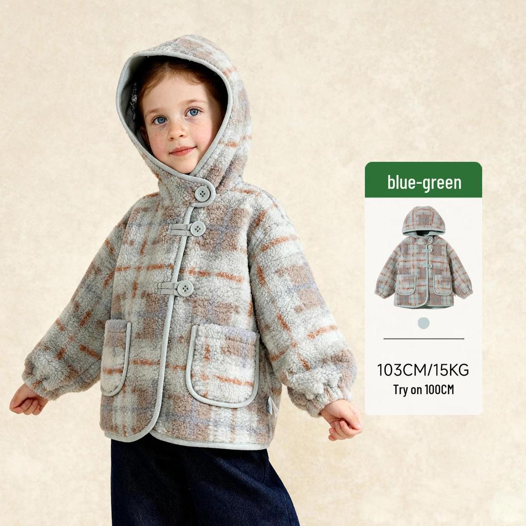 2025 Winter Kids' Lambswool Coat: Fashionable Suede Outerwear for Boys and Girls
