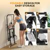 QK-7906 Stair Stepper with Resistance Bands Adjustable Pedals & Handlebar LCD Displa, Compact Home Cardio Stepper Machine