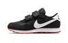 MD Valiant Hook and Loop Low Top Running Shoes Black White Red Children Aged 3 7 Years Old CN8559-016