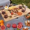Custom logo Print New Design Outdoor Picnic Rug Acrylic Foldable Picnic Waterproof Blanket Mat with Leather Strap