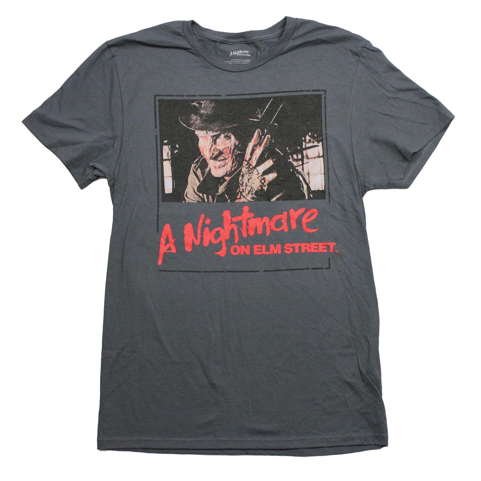 A Nightmare On Elm Street New Adult T-Shirt - Freddy Smiling In Warehouse Above XL