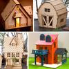 1:Casă Prefabricată din Lemn, Model Kit de Asamblare DIY, Constructor din Lemn, Materiale de Arhitectură, Scara 1:50