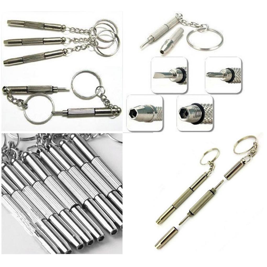 Multifunctional Tools Repair 3-in-1 Remover Mini Handheld for Precision Kit Bolt Keychain Jewelry Eyeglass Screwdriver
