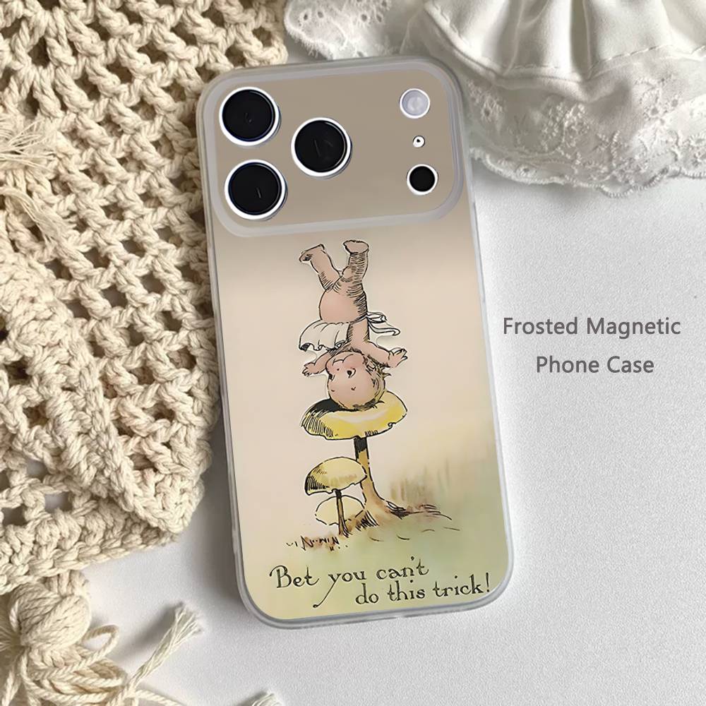 

Kewpie Cute Angel baby For iPhone 11,12,13,14,15,17,16,Pro,Plus,E,Max,Air,Mini Clear Magnetic Frosted Cover iPhone16e