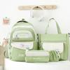 Four Piece Multi-purpose Backpack Set  Elementary School Backpack  Large Capacity Crossbody Handbag for Junior High School Students